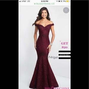 Size 0 Wine Prom Dress from PromGirl